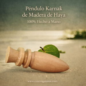 Péndulo Karnak de Madera de Haya 100% Hecho a Mano