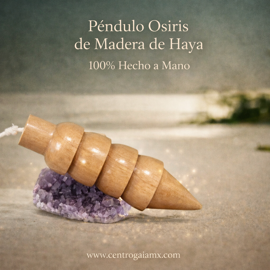 Péndulo Osiris de Madera de Haya 100% Hecho a Mano