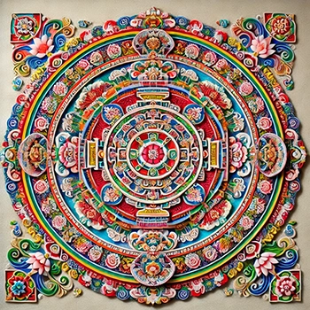 mandala de arena tibetano mandala de arena tibetano