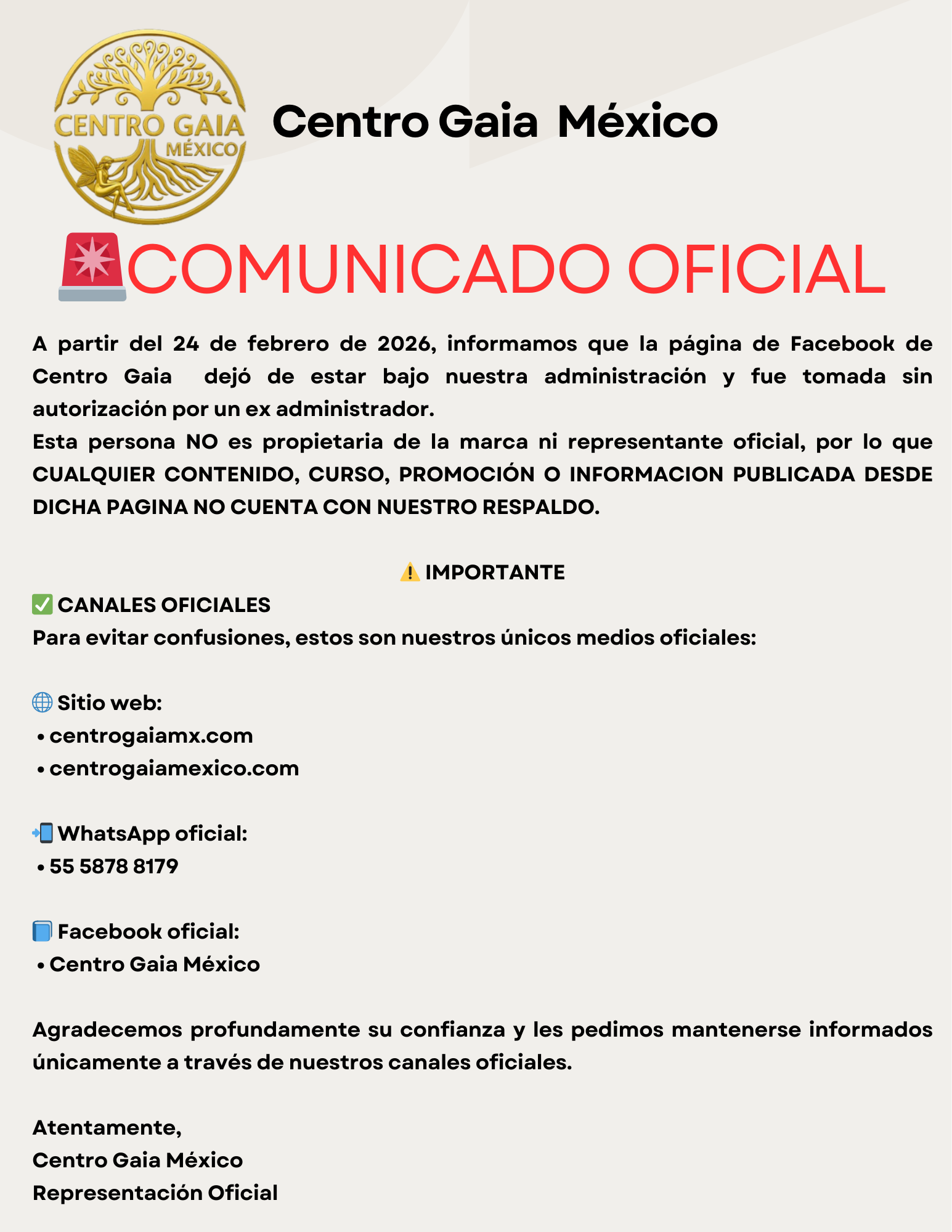 Membrete Comunicado Oficial Agencia de Marketing Moderno Beige